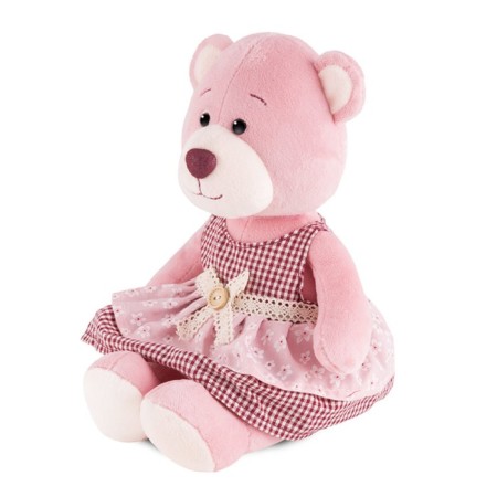 Soft toy "Bear Molly in a dress with apron", 21 cm