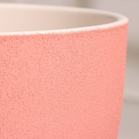 Flower pot "Round relief" Pink relief 6 l-2