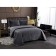 A set with the Loretta cover, size 240x260 cm, 50x70 cm - 2 pcs, color Stone