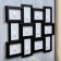 Photo frame "Geometry" black in 12 photos 10x15 cm (57x44 cm)