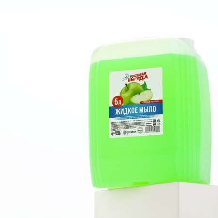 Liquid kitchen soap, 5 l (5000 ml), apple aroma, Russian benefit