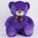 Soft toy "Bear", purple color