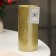 Candle "Relief", 7 × 15cm, gold metallic