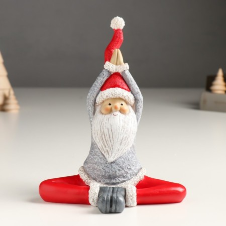 Suvenir Polystone "Santa Claus - yog. Stretching and relaxation" MIX 9x15x18 cm-1