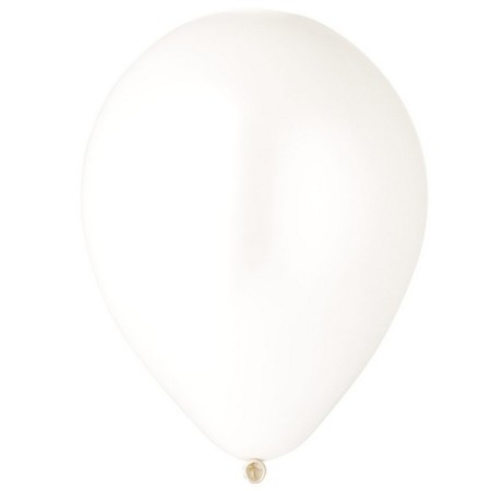 Latex ball 5 ", pastel, water bombs, set of 100 pcs., White color