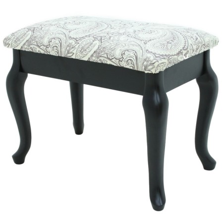 Retro banquet with storage, 550x330x430, wenge, fabric Mercury