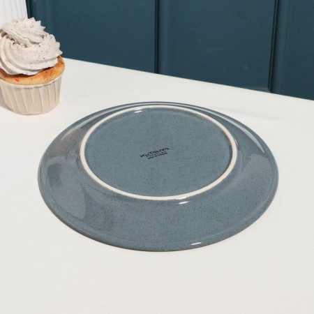 Plate "Pearl", d = 21 cm, blue, porcelain-2