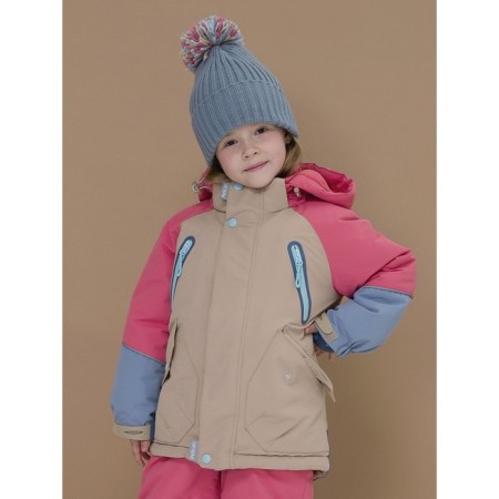 Jacket for girls, height 104 cm, cream color