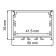 Feron LED LED tape profile, CAB257, 2 m, silver color