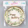 Paper plates "Happy birthday", in the set 6 pcs., Green color