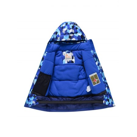 Ski costume for a boy, height 134 cm, blue color-3