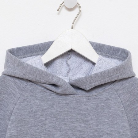 Kids (hoodies, trousers) minku color light gray melange, height 152-12