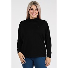 Women's turtleneck, size 52, black color