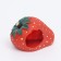 House-Gnesdo "Strawberry" for birds and rodents, 14 x 11.9 cm, red