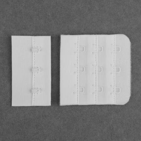 Set for the bra: fastener 5 cm, accessories 1 cm, white color-1