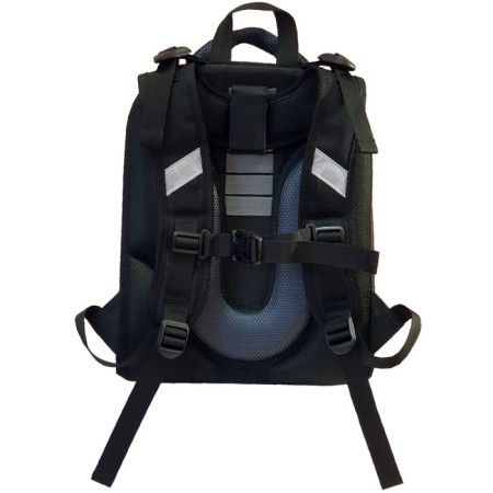 School backpack 38 x 30 x 16 cm, ergonomic back, stavia "black cat", black-2