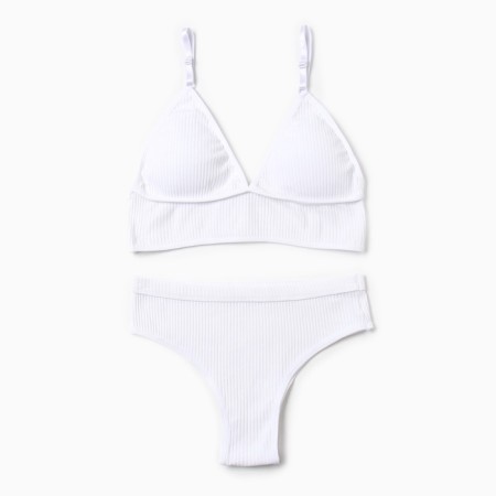 Female set (top, panties) color white, size 46-48