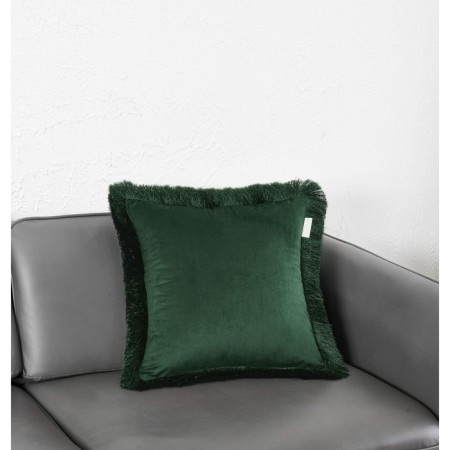 Pillowcase "Faina", size 45x45 cm, green color-1