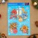 Set of stickers "elegant new year" plastic