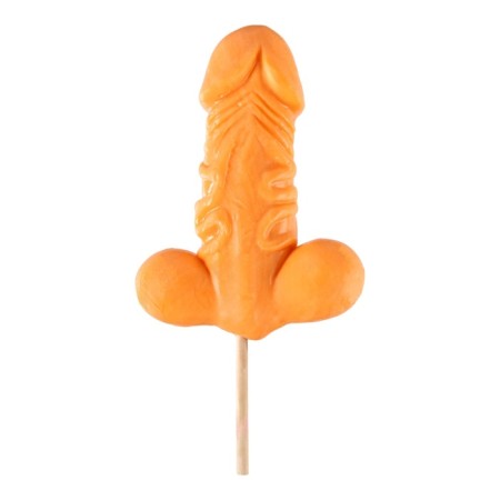Caramel on the stick "attraction", orange, 140 g