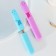 Paired containers for dental brushes "for him and for her", 20 x 2 cm
