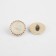 A set of buttons on the leg, d = 21.5 mm, 5 pcs, white/gold color