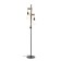 Floor lamp EVOLUCE. SL1142.405.01. Bagetti. 2x60 watts, E27, 24x26x160 cm, black color, light wood