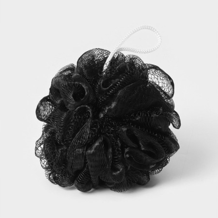 Body washcloth "ball", 30 g, black color-1
