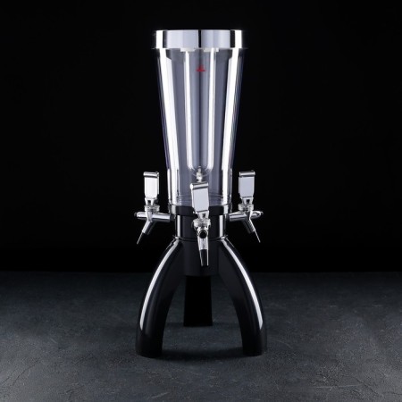 Beer Tower "Rocket", 3 l, 3 taps, black color