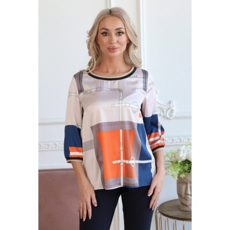 Female jumper, size 44, orange color-4
