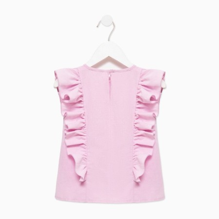 Blouse for Minaku girl: Cotton Collection color light lilac, height 110-9