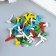 Brads for scrapbooking "color" set 40 pcs mix 1.4x0.7x0.7 cm