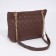Zipper bag with zipper, brown color