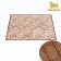 ALRUARE RAVING RAVING, Bilateral (fleece+rattan), 86 x 60 cm, beige