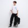 School textile school with pockets, 38x29x11 cm, black color
