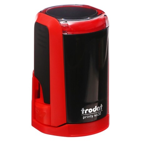 Equipment for round printing Automatic Trodat Printy 4630, diameter 30 mm, with a lid, red body red-7