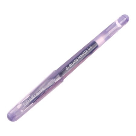 Gel pen Erichkrause "G-Glass Stick Manga" Black, needle node 0.5 mm, enlarged ink supply, mix-5