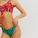 Swimsuit female separate minku color red/green, size 48