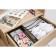 Organizer for storing linen of the Astra, 7 cells, 34 × 30.5 × 10 cm, brown color
