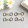 Decor for creativity Metal "handcuffs" silver 1.1x3 cm