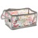 Folding box on the zipper "Summer", 30x15x15 cm, gray with flowers