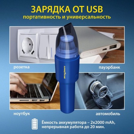 Hoodyear Gy-VC-03 Victorous vacuum cleaner, 2 nozzles, spare filter, 8.4 b-8