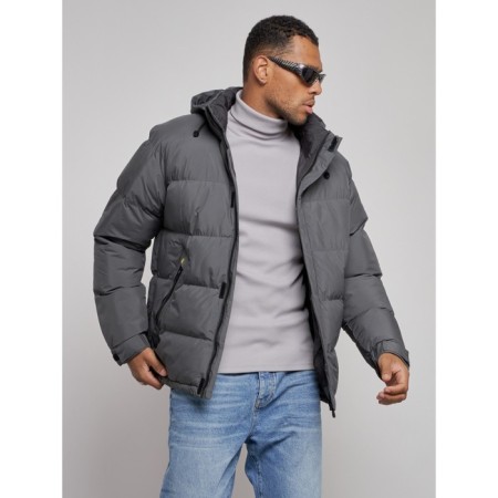 Sports Bologna male winter, size 48, gray color-6
