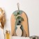 Decorative wood hooks "Abstraction. Rainbow and spots" 1.5x19.5x23.5 cm