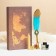 Gift set 5V1 "SELILENCE": Power handle green with gold, ink, print, wax