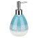 Liquid soap dispenser, 9.3x9.3x17 cm, blue color