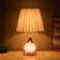 Table lamp "Eva" 1x40W E27 1x4W LED gold/pink 25x25x42cm