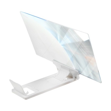 Value glass for the phone Luazon, 12 ", TV effect, folding, white-3