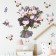 Stick plastic interior color "Baby with a huge bouquet" 40x60 cm
