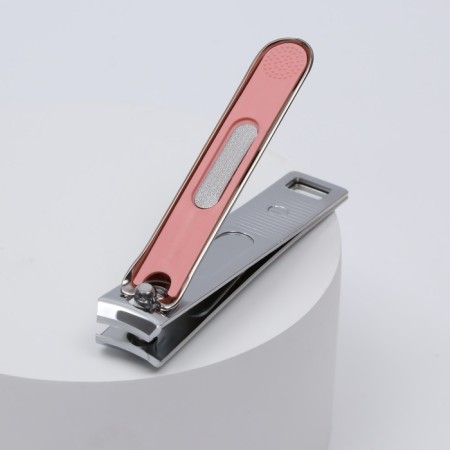 Pedicator's nippers, with a file, 8 cm, packing 12 pcs in a box, color mix-2